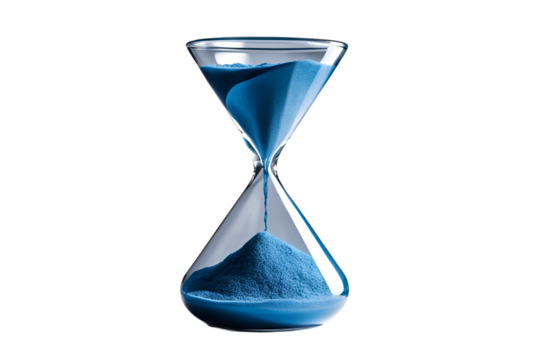 hourglass isolated on transparent background