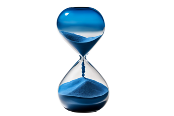 hourglass isolated on transparent background