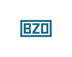 BZO logo design vector template. BZO