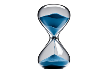 hourglass isolated on transparent background
