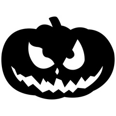 Pumpkin silhouettes. Pumpkins icons. Vector halloween pumpkin silhouette.