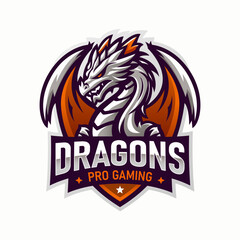 Dragon Esports Mascot Logo Design