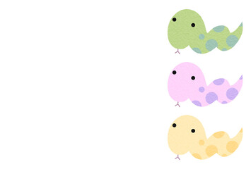 ヘビの背景（ザラザラ）　B-1'