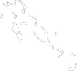 Bahamas Outline Map