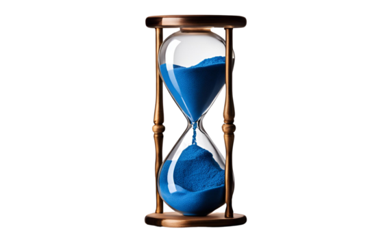 hourglass isolated on transparent background