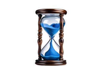 hourglass isolated on transparent background