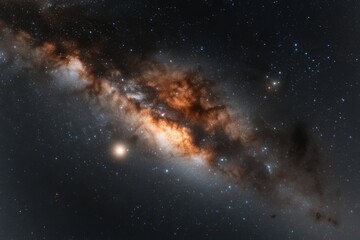 Obraz premium stunning view of a galaxy with vibrant colors and starry background