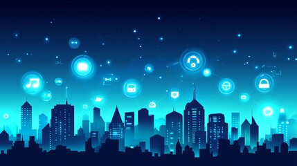 AI technology, urban connectivity, future tech cities