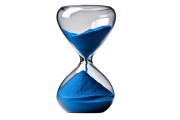 hourglass isolated on transparent background