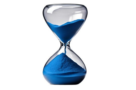 hourglass isolated on transparent background
