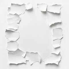 torn paper frame for creative design and presentations