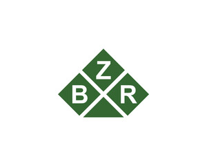 BZR logo design vector template. BZR
