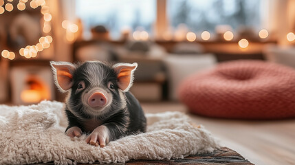 可愛いマイクロブタ