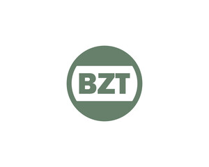 Fototapeta premium BZT logo design vector template. BZT