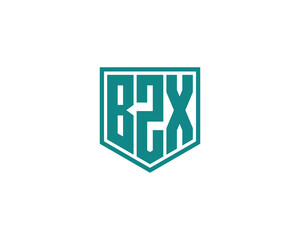 BZX logo design vector template. BZX