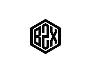 BZX logo design vector template. BZX