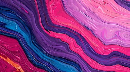 Colorful abstract waves in vibrant hues.