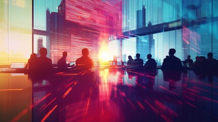 Software developer collaborating in team, professional developers brainstorming ideas, focus on teamwork, tech innovation theme, realistic, fusion, startup office backdrop - Generative AI