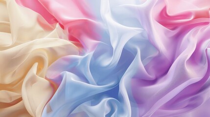 Obraz premium Soft Colorful Silk Fabric Background