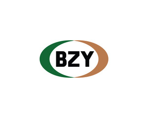 BZY Logo design vector template. BZY