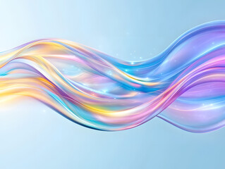 Holographic neon background ,Colorful psychedelic abstract. Pastel color waves for background