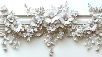 Obraz premium 3D Floral Wall Decor