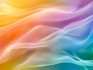 Holographic neon background ,Colorful psychedelic abstract. Pastel color waves for background