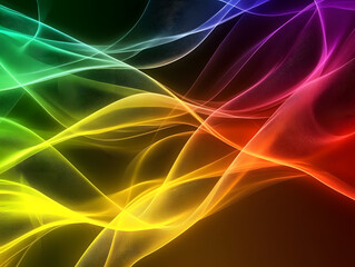 Holographic neon background ,Colorful psychedelic abstract. Pastel color waves for background