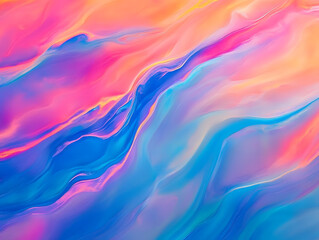 Obraz premium Holographic Background. Iridescent Fabric with Holographic Texture, Vibrant Abstract Background.