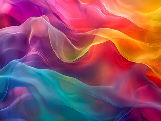 Obraz premium Holographic Background. Iridescent Fabric with Holographic Texture, Vibrant Abstract Background.