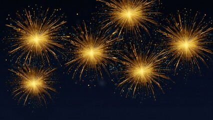 Naklejka premium fireworks on black background