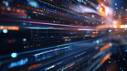 Naklejka premium An interactive video editing timeline with layers of video