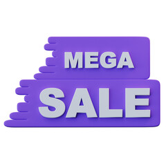 3D Illustration Mega Sale