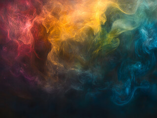 Fototapeta premium Holographic neon background ,Colorful psychedelic abstract. Pastel color waves for background