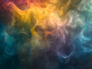 Fototapeta premium Holographic neon background ,Colorful psychedelic abstract. Pastel color waves for background