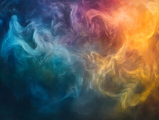 Fototapeta premium Holographic neon background ,Colorful psychedelic abstract. Pastel color waves for background