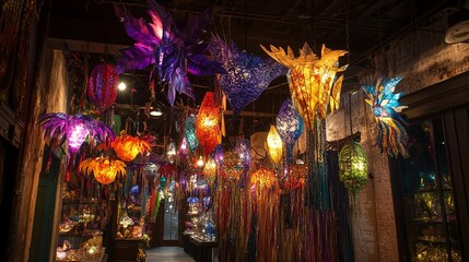 Mardi gras decorations in New Orleans