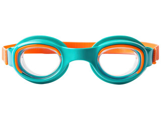 Fototapeta premium Colorful Swim Goggles for Children with Adjustable Strap, Perfect for Pool Activities, Water Sports, and Summer Fun for Kids of All Ages