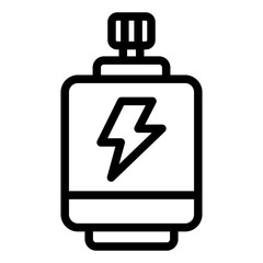 Electric RC motor outline icon representing power for RC vehicles