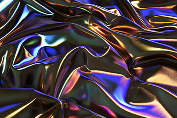 Holographic neon background ,Colorful psychedelic abstract. Pastel color waves for background.