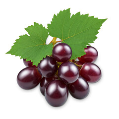 Set of ripe whole grapes fruit