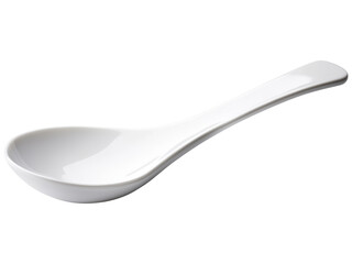 Elegant White Ceramic Spoon with Smooth Finish Ideal for Serving Soups, Sauces, and Appetizers, Perfect Addition to Any Kitchenware Collection or Table Setting