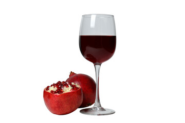 PNG, Pomegranate wine, isolated on white background