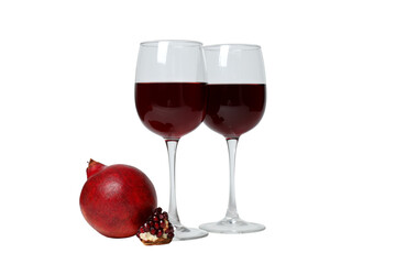 PNG, Pomegranate wine, isolated on white background