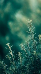 rosemary plant with nature background