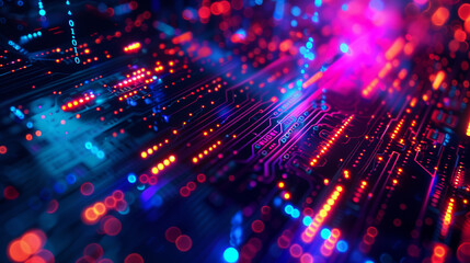 fiber optics background with lots spots