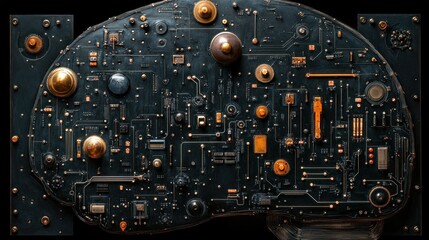 Fototapeta premium Circuit Board Brain