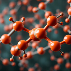 biological molecules and molecular structure background