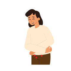 Autoimmune Disorder Symptoms in Woman Abdominal Pain