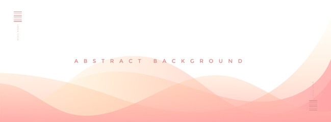 banner background.wave effect.pink and yellow gradations.white.shape.vector.eps 10